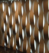 Гипсовая световая 3D панель Lightwave